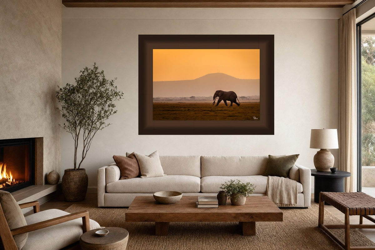 Ancient Passage — Modern Living Room, Over sofa (32 x 48, Framed Acrylic)