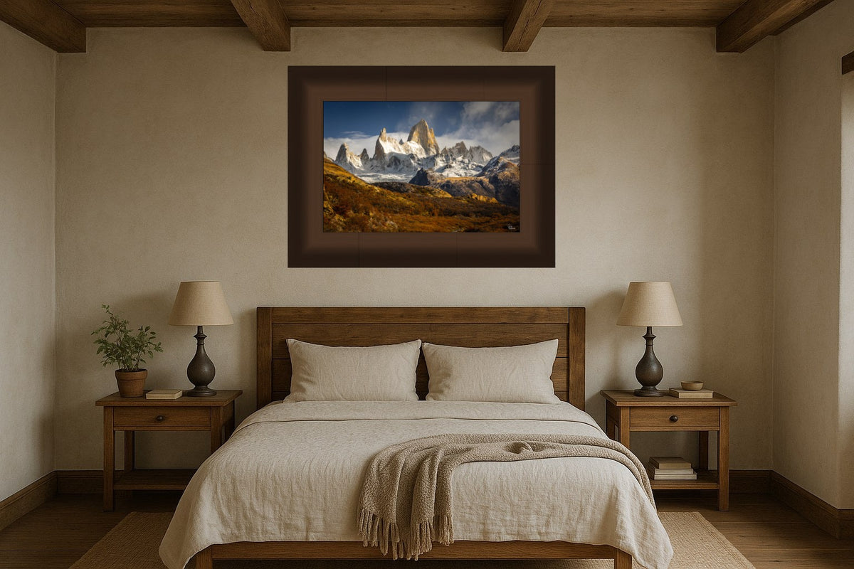 Cathedral of Stone — Bedroom, Above bed (24 x 36, Framed Acrylic)