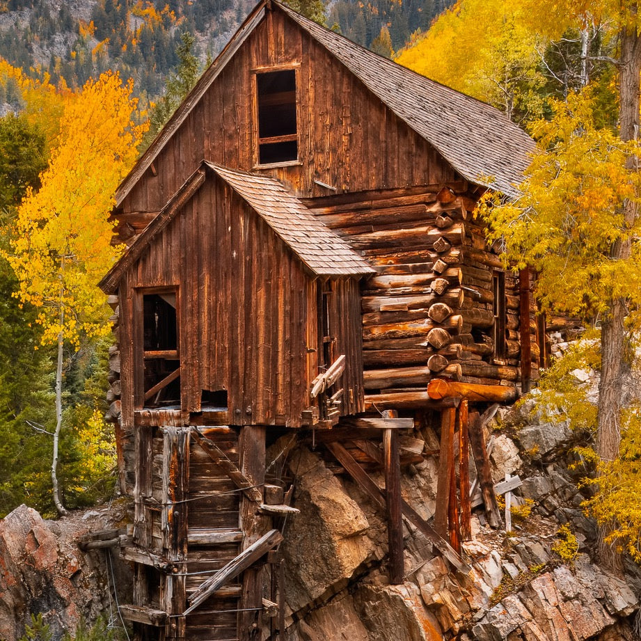 Autumn at Crystal Mill — Texture Study