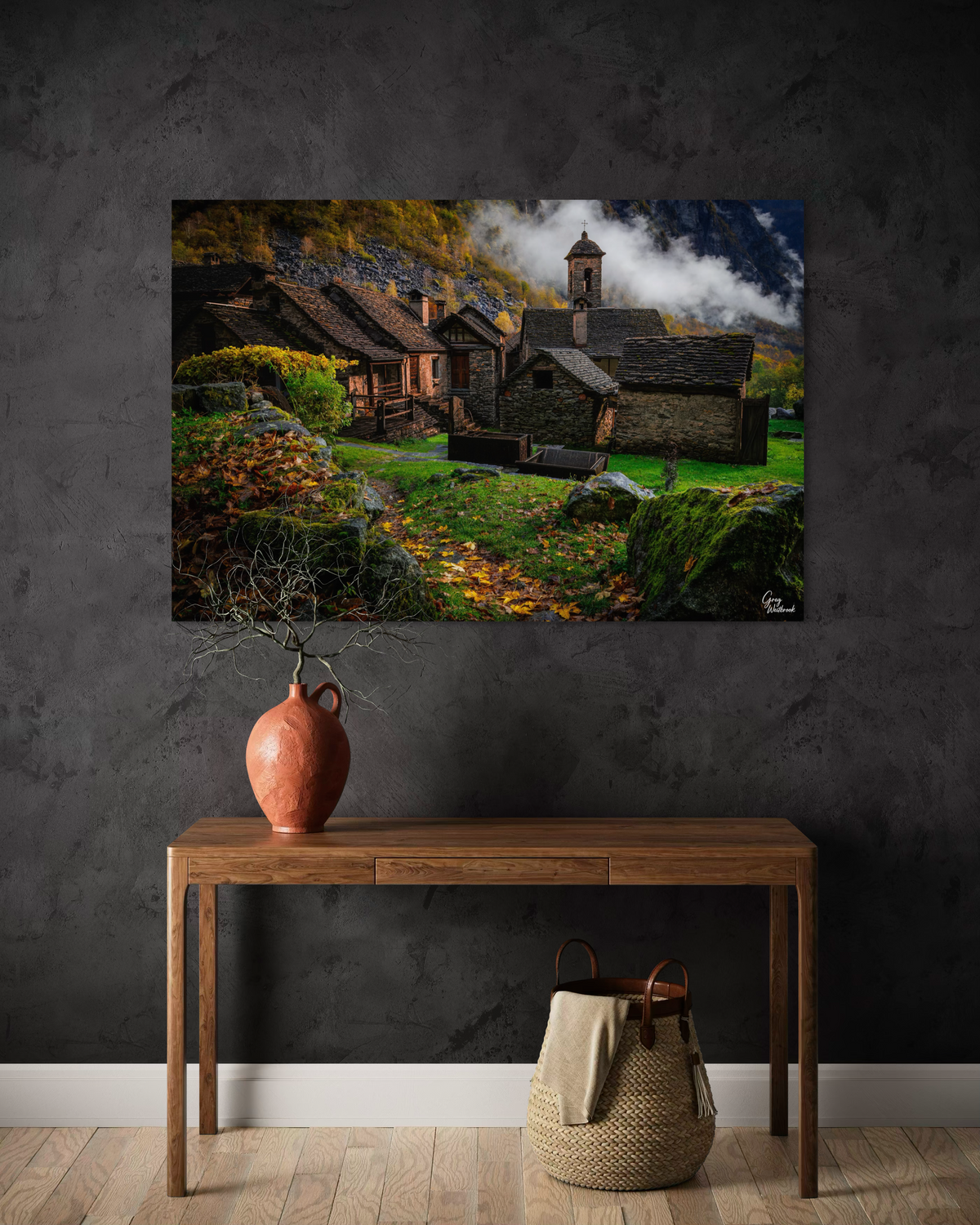Stone and Silence — Entryway, Entry wall (40 x 60)