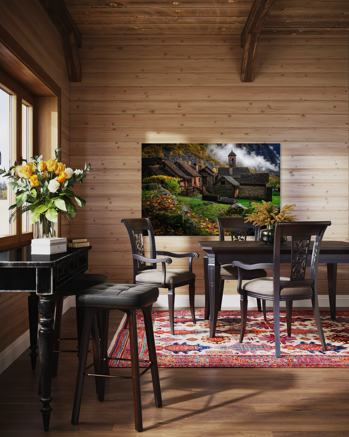 Stone and Silence — Dining Room, Dining room focal (40 x 60)