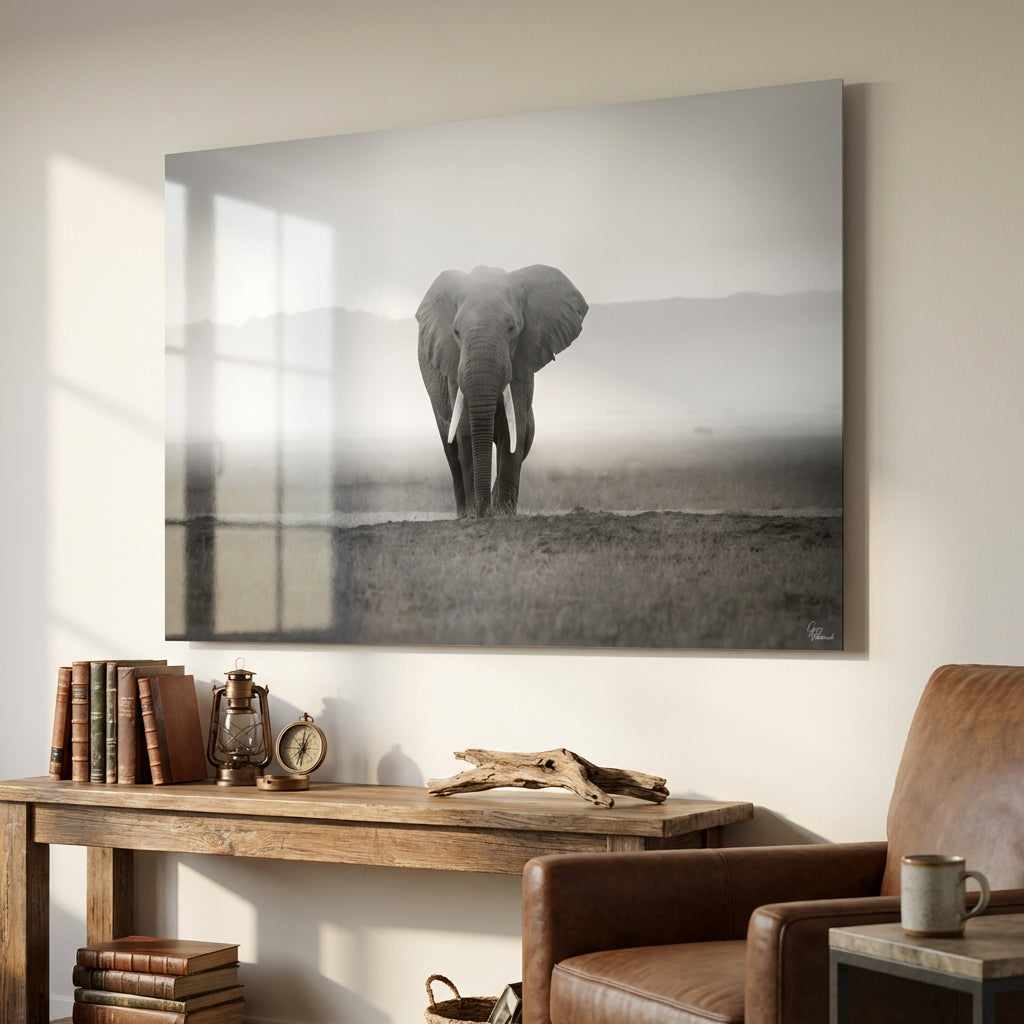 Majesty in Monochrome — Mountain Home, Office credenza (40 x 60)
