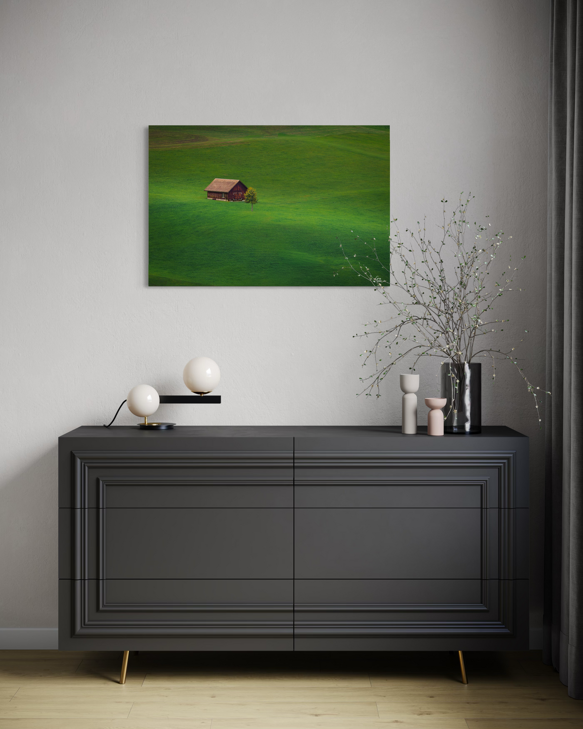 The Quiet Keep — Modern Living Room, Office credenza (24 x 36)