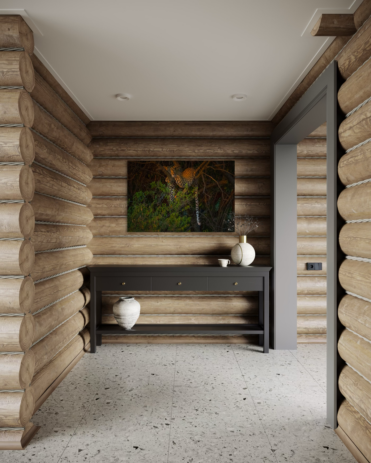 Golden Gaze — Entryway, Hallway (32 x 48, Metal)