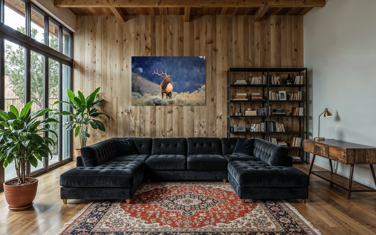 Prince of Mammoth — Modern Living Room, Over sofa (48 x 72, Acrylic)