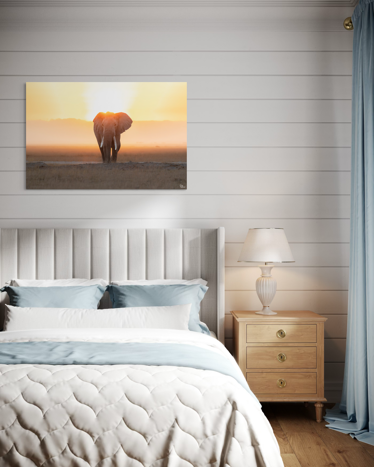The Dawn Sentinel — Bedroom, Above bed (32 x 48, Metal)