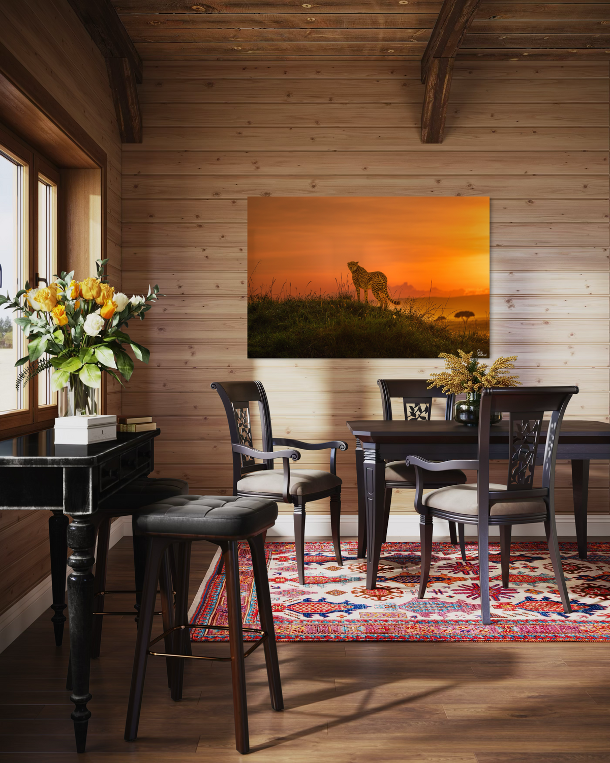 The Hunters Gaze — Dining Room, Dining room focal (40 x 60, Metal)